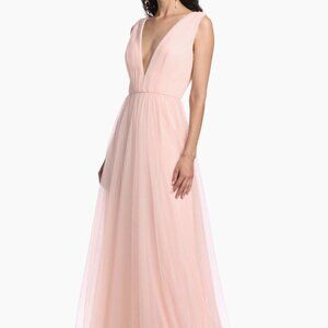 Vera Wang Bride Vias Pleated Tulle Gown